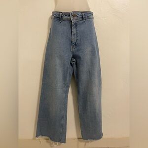 Zara Denim Blue Flare Jeans